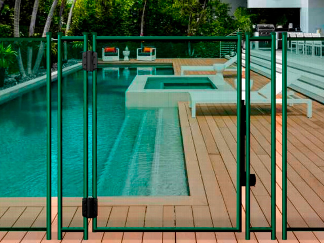 Portillon démontable AUTOMATIQUE Vert 16mm